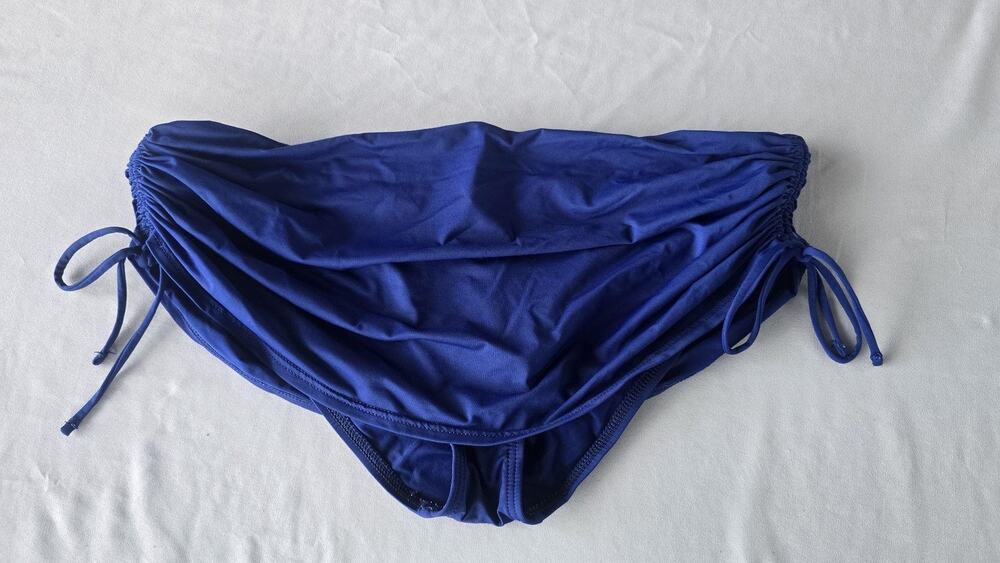 Tommy Bahama Swim Skirt Bottom Womens Large Blue Ruched Side Tie Built In Brief